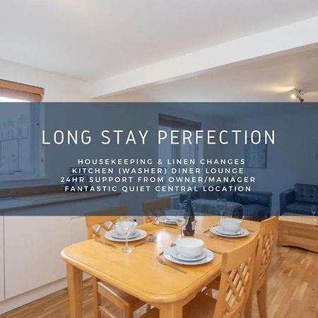 Dwellcome Home Ltd 2 King Beds West End Apt, Half Mile To Union Street Yet Quiet, Free Allocated Parking Space At Rear Entrance & Fast Wifi, Ideal For Long Term Contractor, Corporate, Etc Stays, Regular Housekeeping Option - See Our Site For Assuranc Абердин Екстер'єр фото